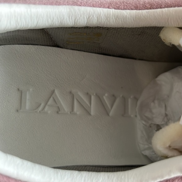 Lanvin Bumper Pink Suede Sneakers - Picture 11 of 11